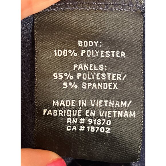 Pebble Beach Navy Blue 1/4 Zip Pullover With Red Accents Size L - Picture 10 of 10